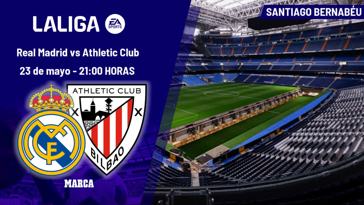Real Madrid - Athletic Club: horario, dónde ver en TV y canal del partido de LaLiga EA Sports