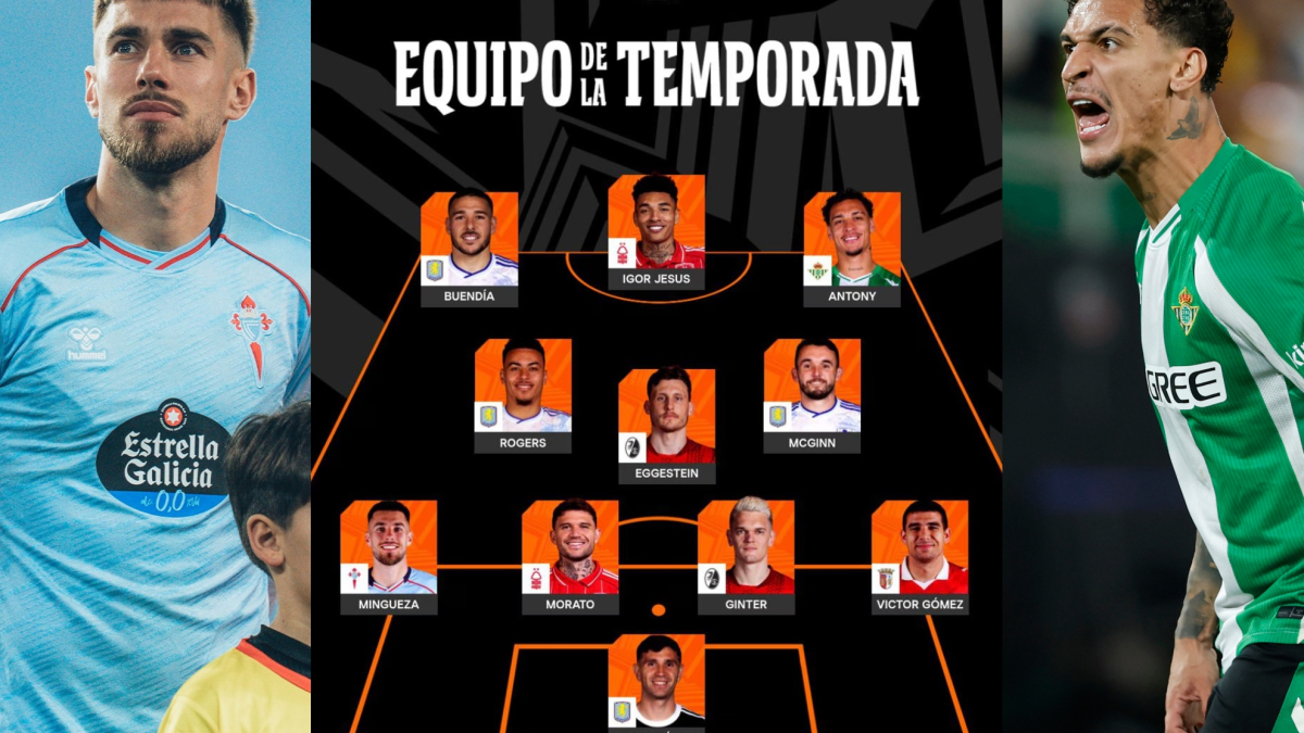 Mingueza y Antony, en el Equipo de la Temporada de la UEFA Europa League