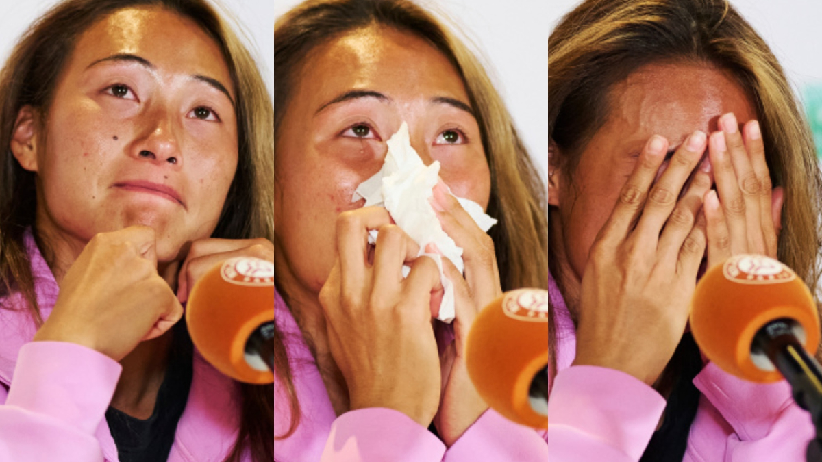 Qinwen Zheng se derrumba tras caer a la primera en Roland Garros: "Fue una derrota muy dura para mí"