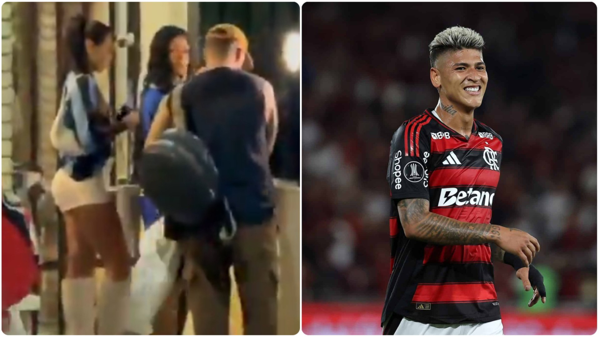 La afición de Flamengo busca a Jorge Carrascal tras el 0-3 en contra… ¡y lo encuentra de fiesta!