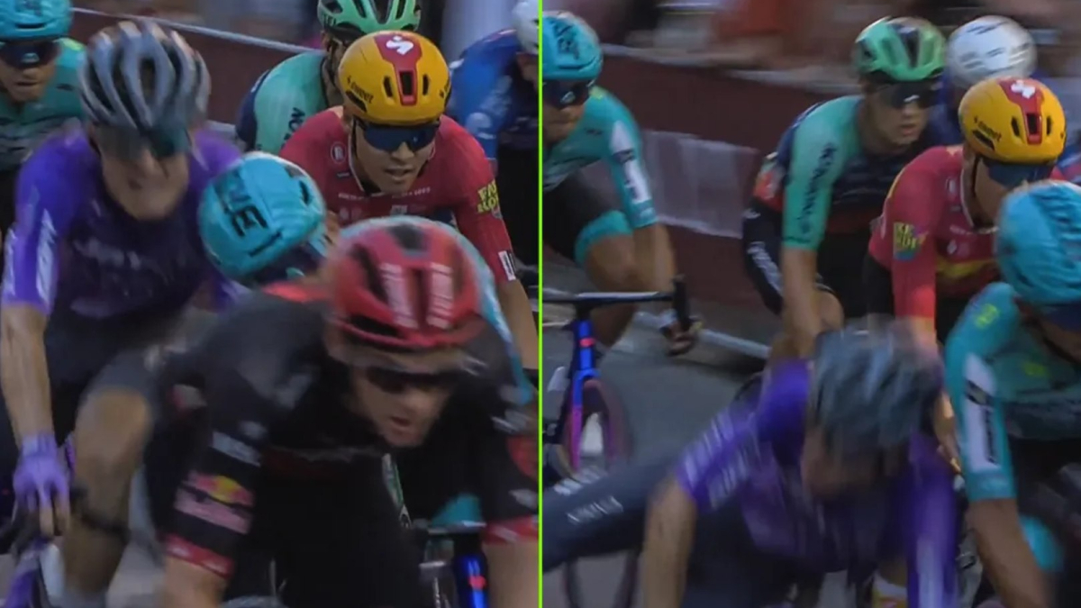Se le va la cabeza: Zanoncello, expulsado del Giro por un cabezazo en pleno sprint