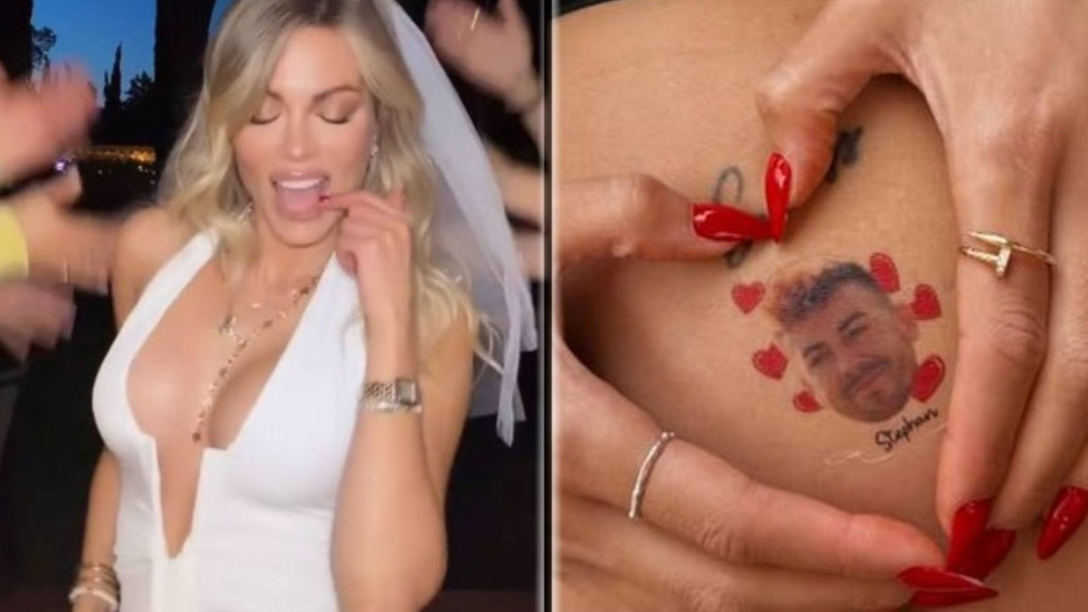 La despedida de soltera de la prometida de un famoso futbolista… con un tatuaje en zona íntima al desnudo
