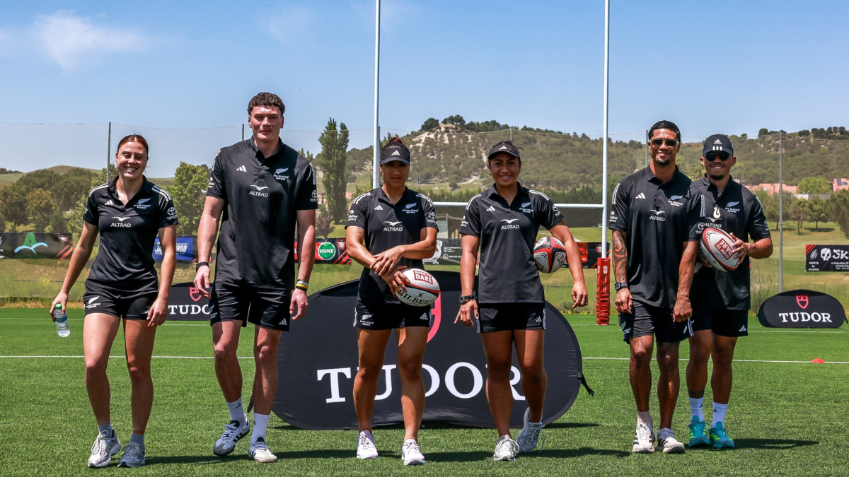 Compartiendo oval con los All Blacks