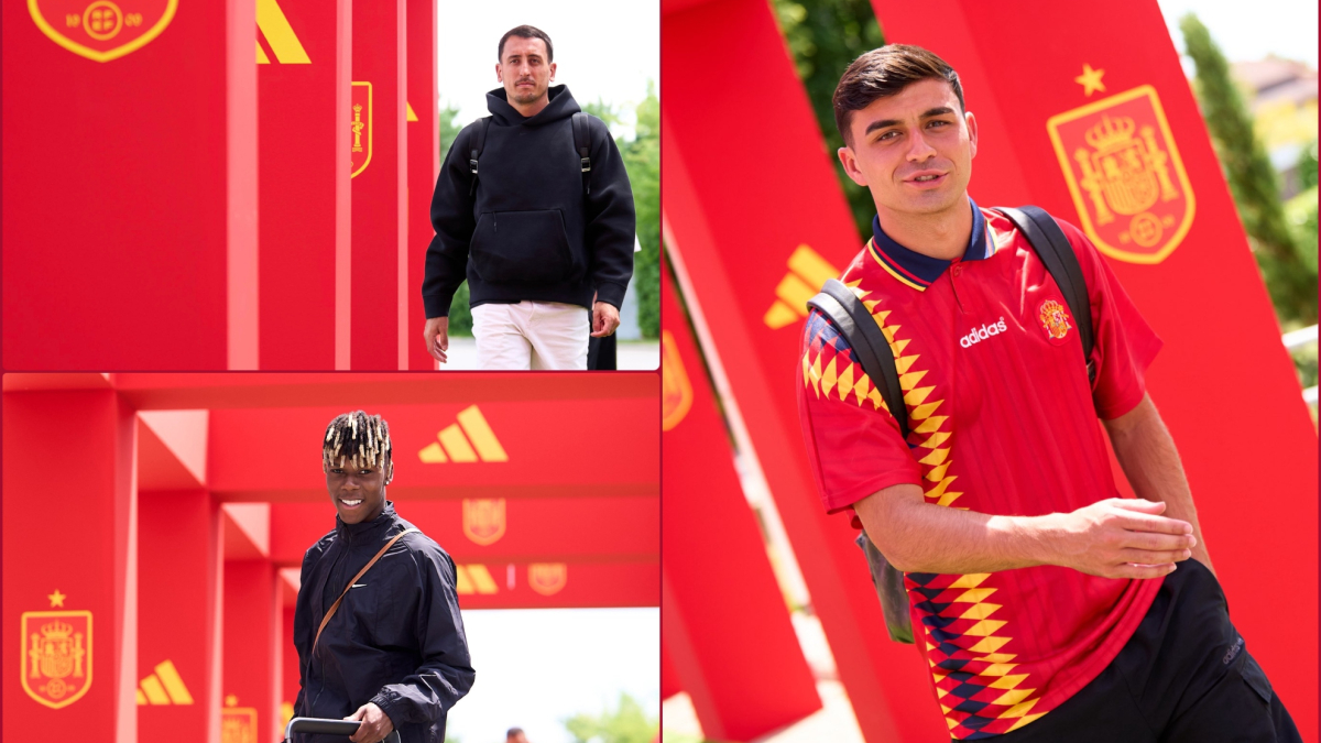 Los mejores 'looks' de los jugadores de la Selección: Pedri llega con la camiseta