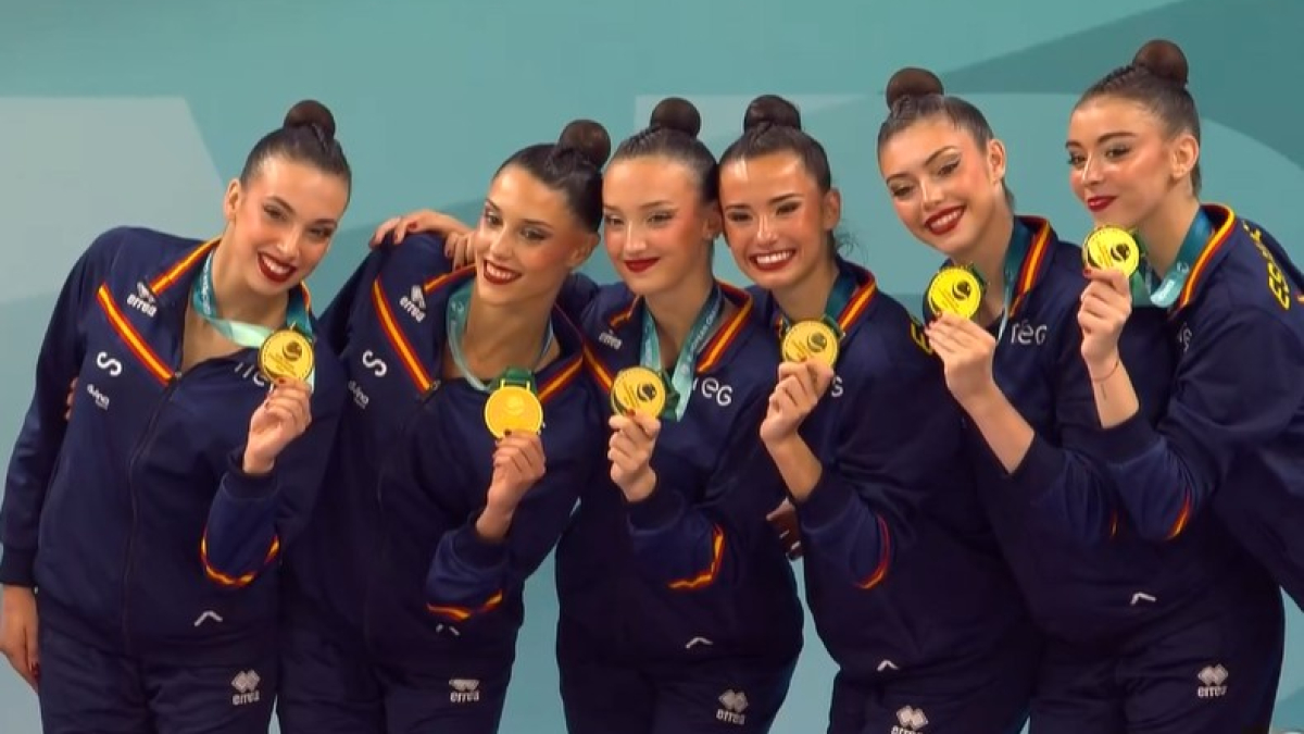 España revalida el título de campeona de Europa de gimnasia rítmica