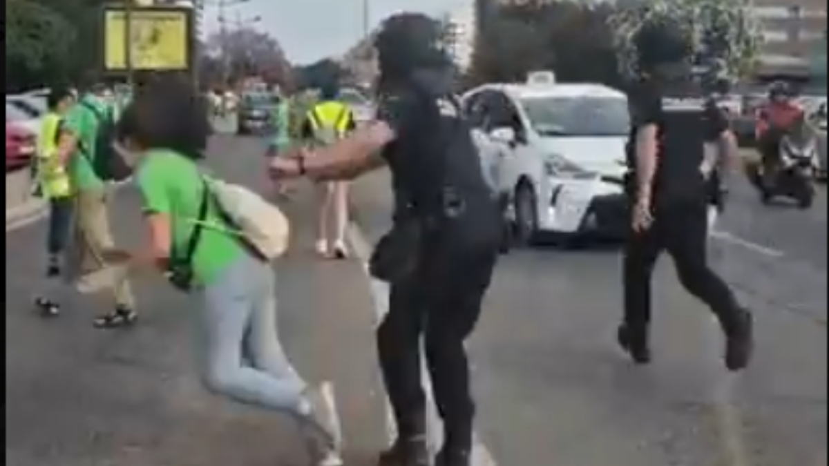 La Policía toma una determinación con el agente que agredió a una docente en Valencia