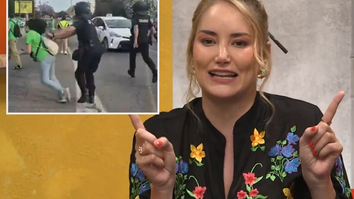 Alba Carrillo deja clara su opinión tras el empujón del agente de Policía a la manifestante de Valencia: “La educación no se toca”