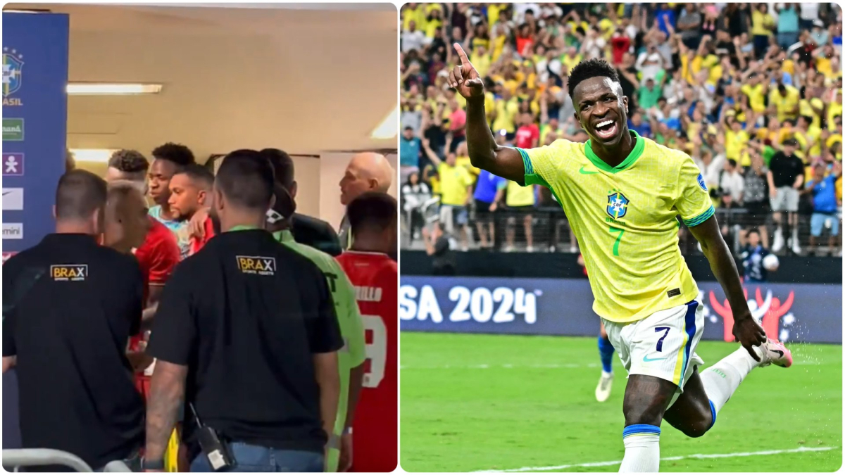 Vinícius Jr desata la locura: los jugadores de Panamá hacen fila para hacerse una foto con él