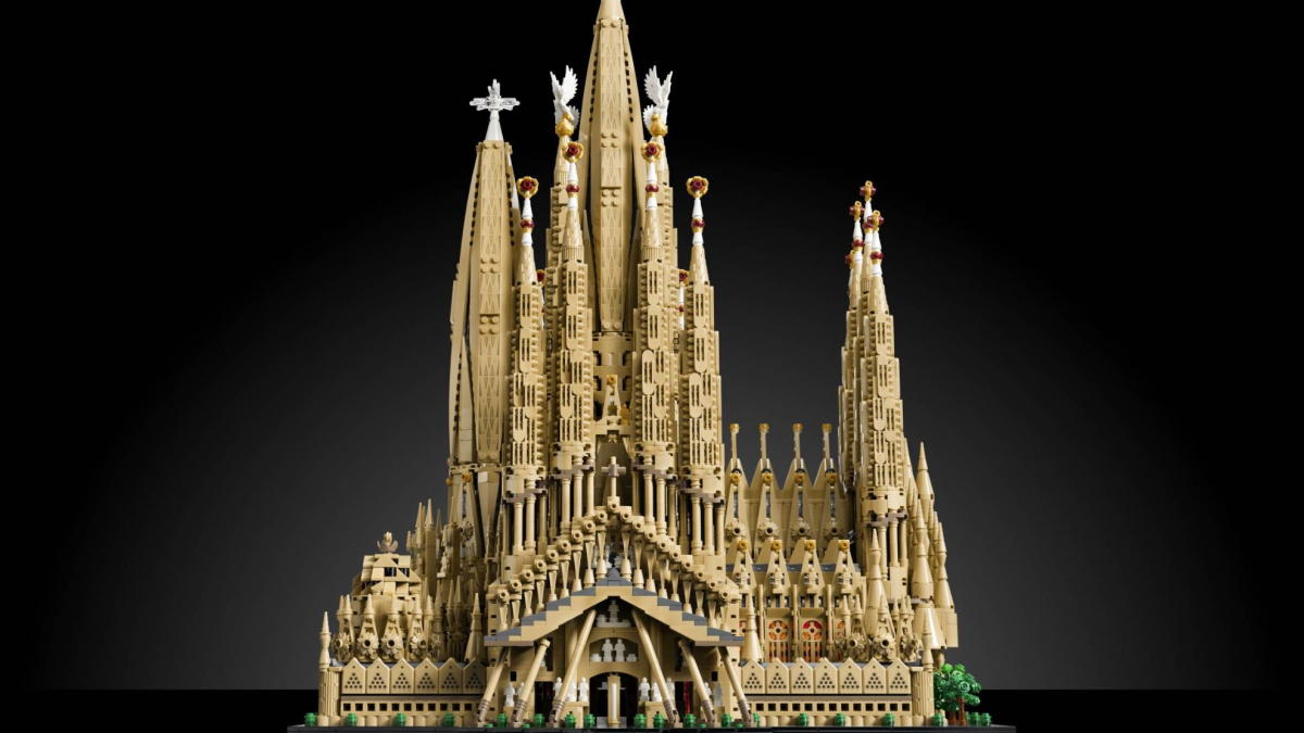Detalle del set de LEGO de la Sagrada Familia