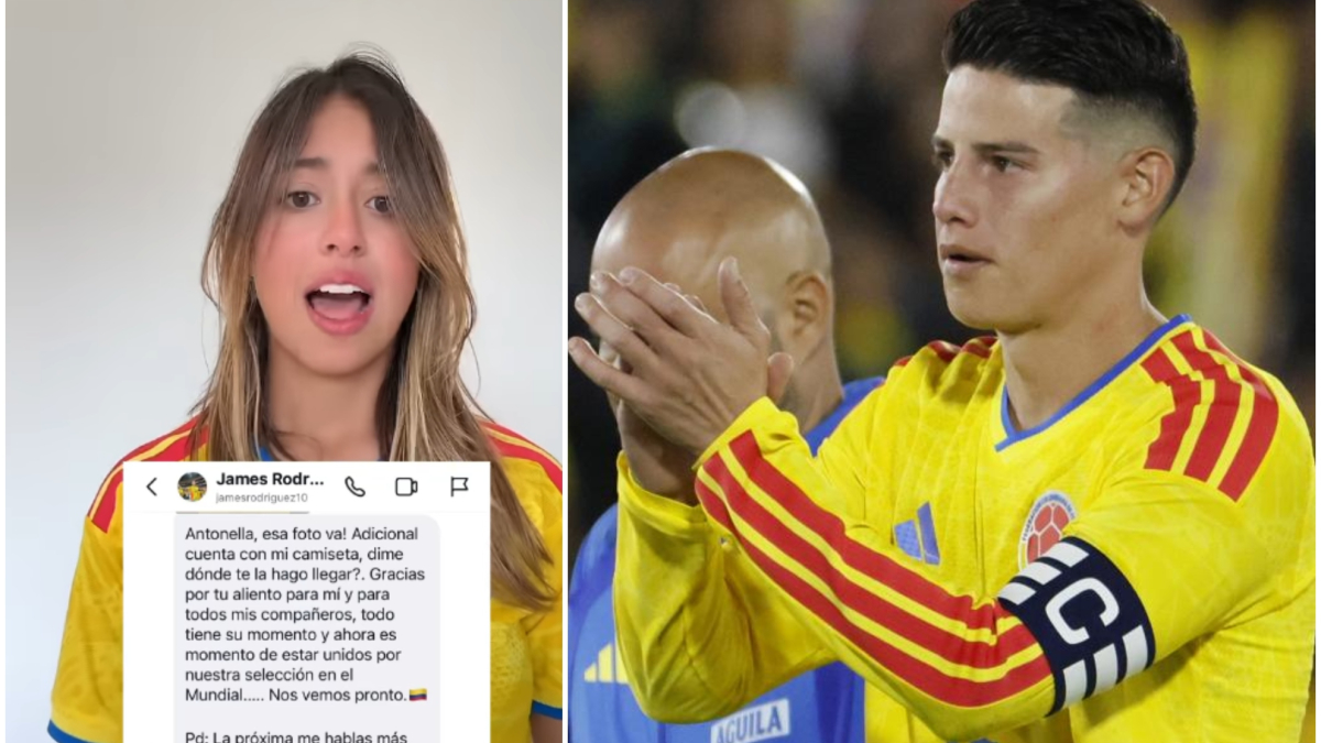 James Rodríguez le responde a la hija de presidente de Colombia tras la polémica: "Antonella, esa foto va"