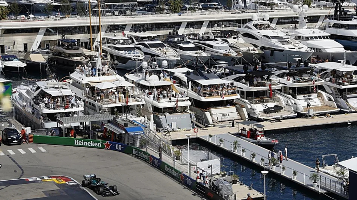 Los efectos del Gran Premio de Fórmula 1 en Mónaco: se triplicó por seis el movimiento de yates a lo largo del fin de semana