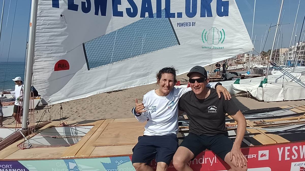 Dani Anglada hace historia: primer regatista ciego en un campeonato de patín de vela