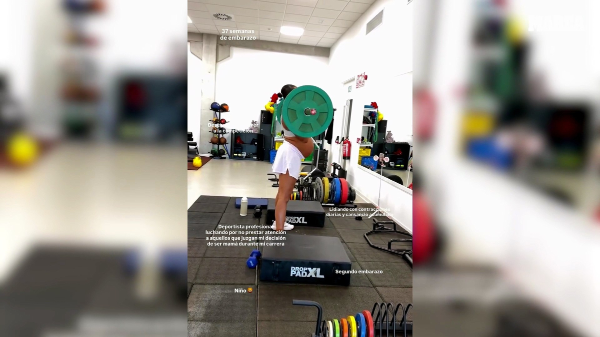 Así es el entrenamiento de fuerza de Ana Peleteiro en su 37 semana de embarazo