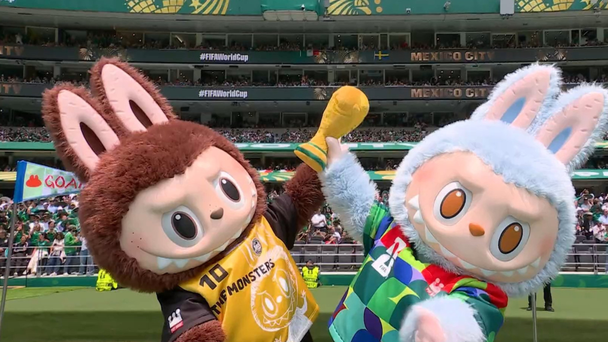 ¿Qué son los Labubu? Así son las mascotas que irrumpieron antes de la ceremonia de inauguración del Mundial en el Estadio Azteca de México