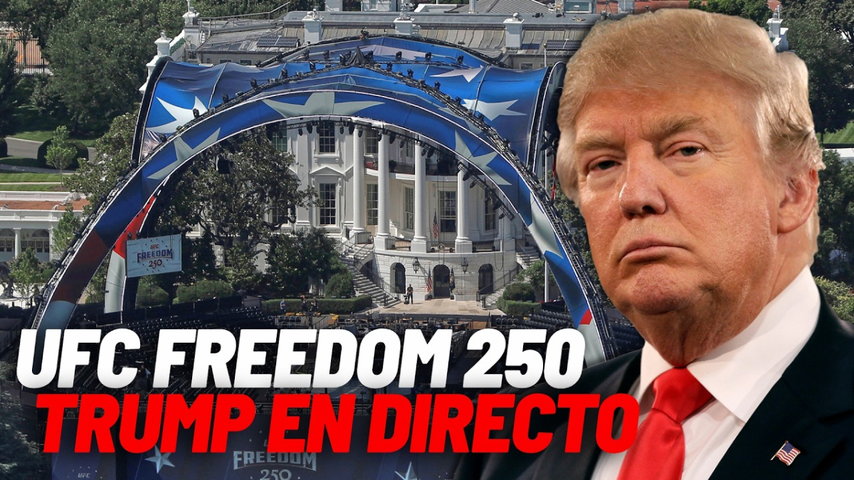Topuria-Gaethje, pelea UFC y llegada de Donald Trump, en directo