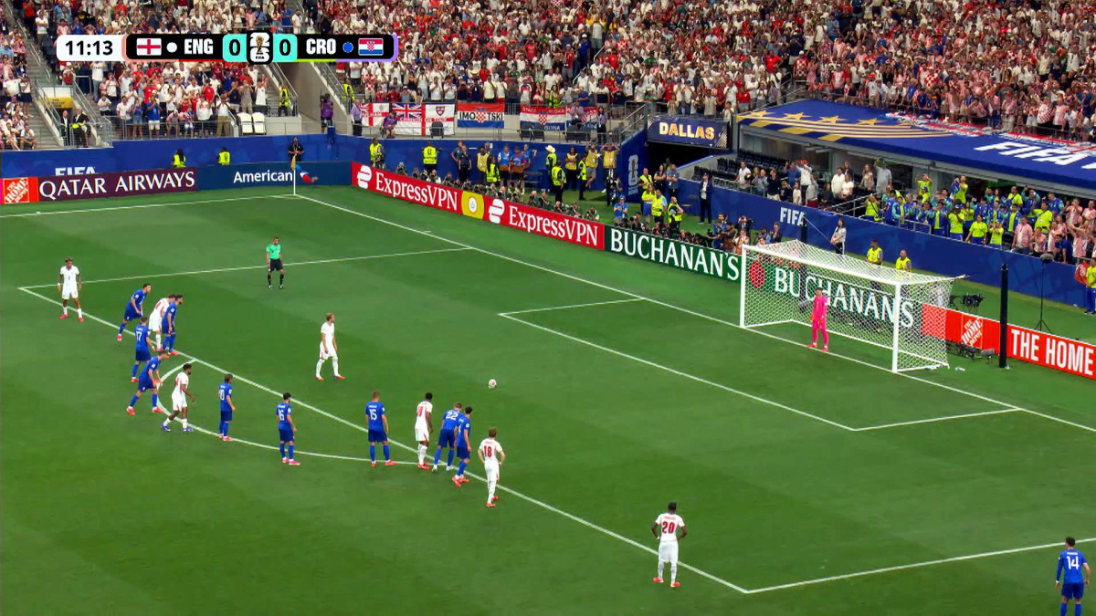 Inglaterra se impone a Croacia con un marcador de 4-2, con gol inicial de Harry Kane