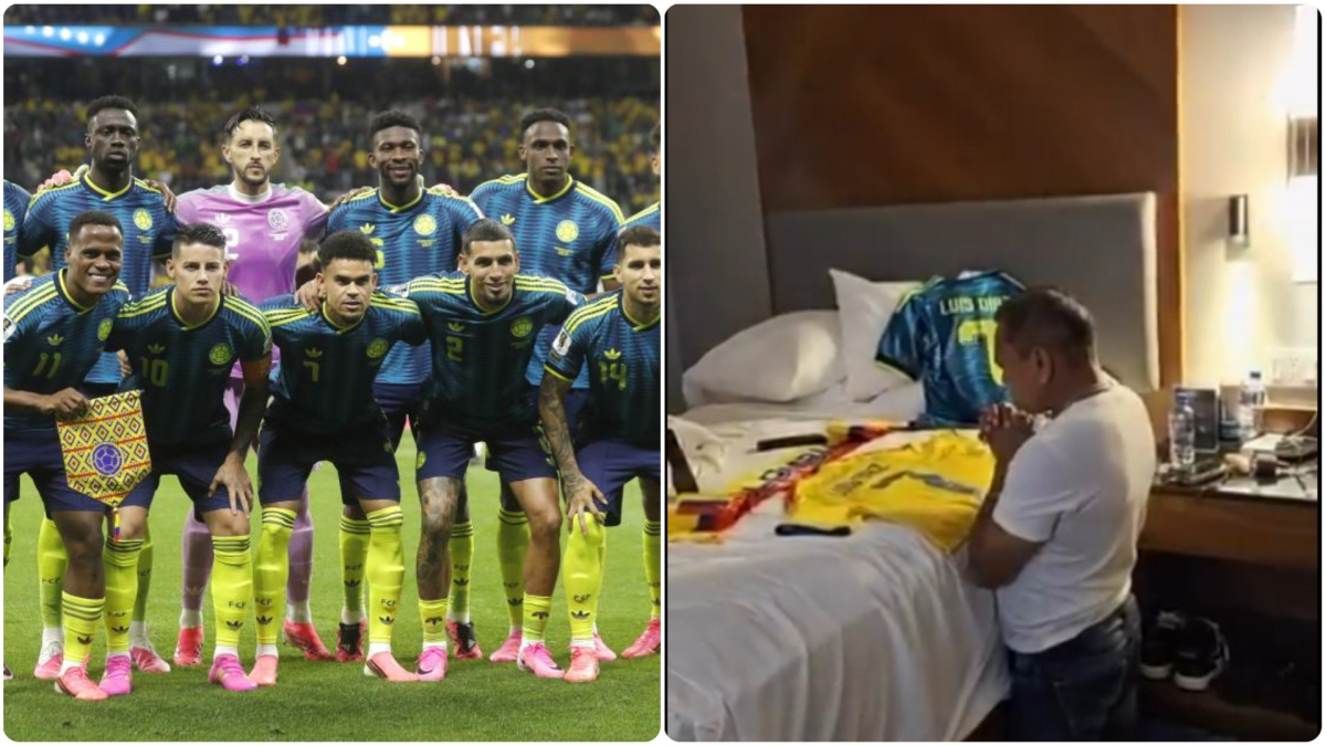 Mané Díaz emociona a Colombia: así rezó antes del debut de su hijo en el Mundial