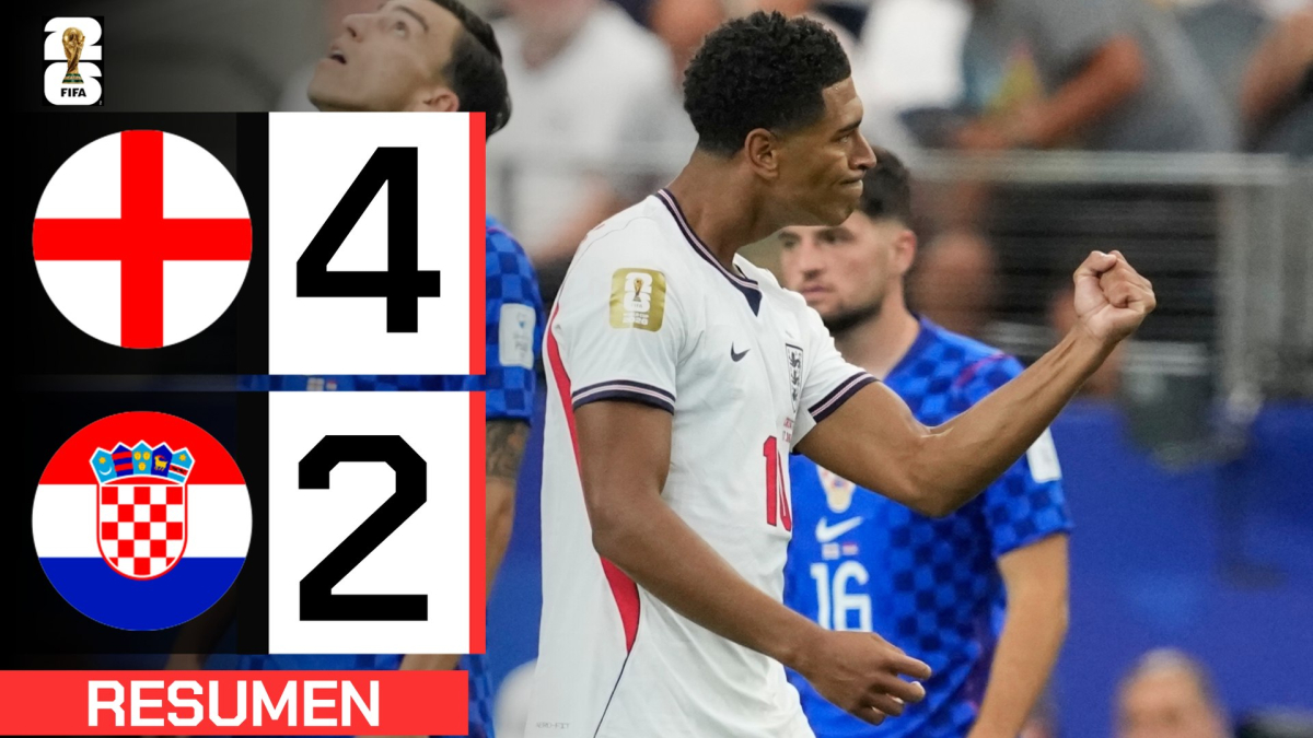 Inglaterra se impone a Croacia en un emocionante partido del Mundial 2026