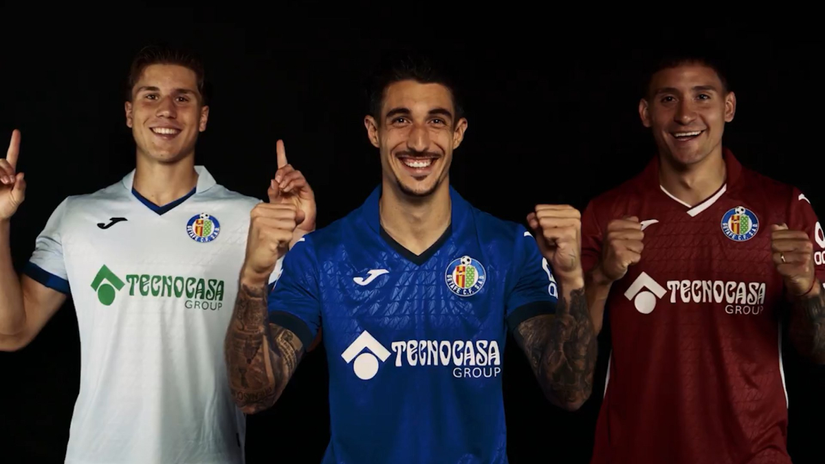 El Getafe presenta las equipaciones de la temporada 26-27