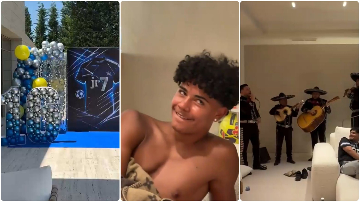 Cristiano Jr. celebra su 16º cumpleaños con un festejo mexicano