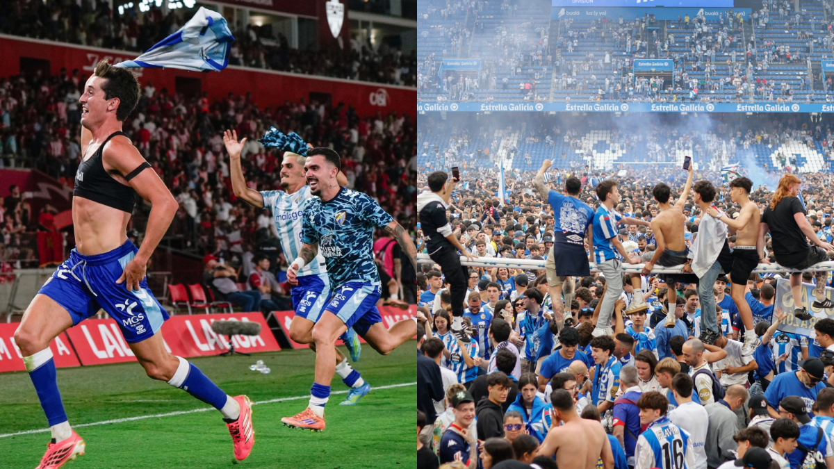 Málaga y Deportivo: dos historias paralelas de caída y resurrección