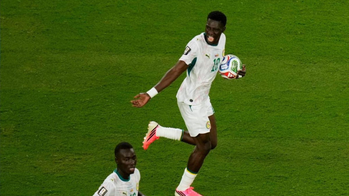 Gol de Ismaïla Sarr en el partido Noruega 3-2 Senegal
