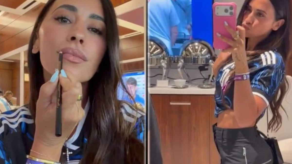 Antonela Roccuzzo muestra su orgullo por Messi tras su récord en los Mundiales