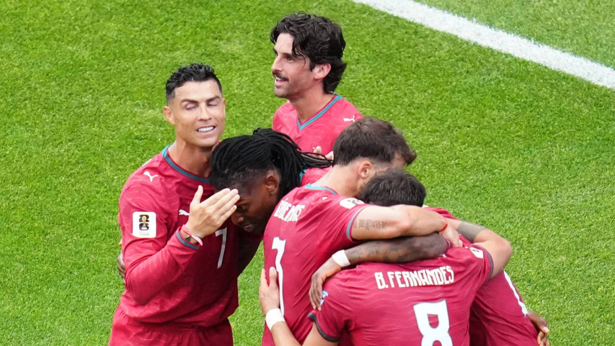 Gol de Nematov (p.p) (4-0) en el Portugal 5-0 Uzbekistán