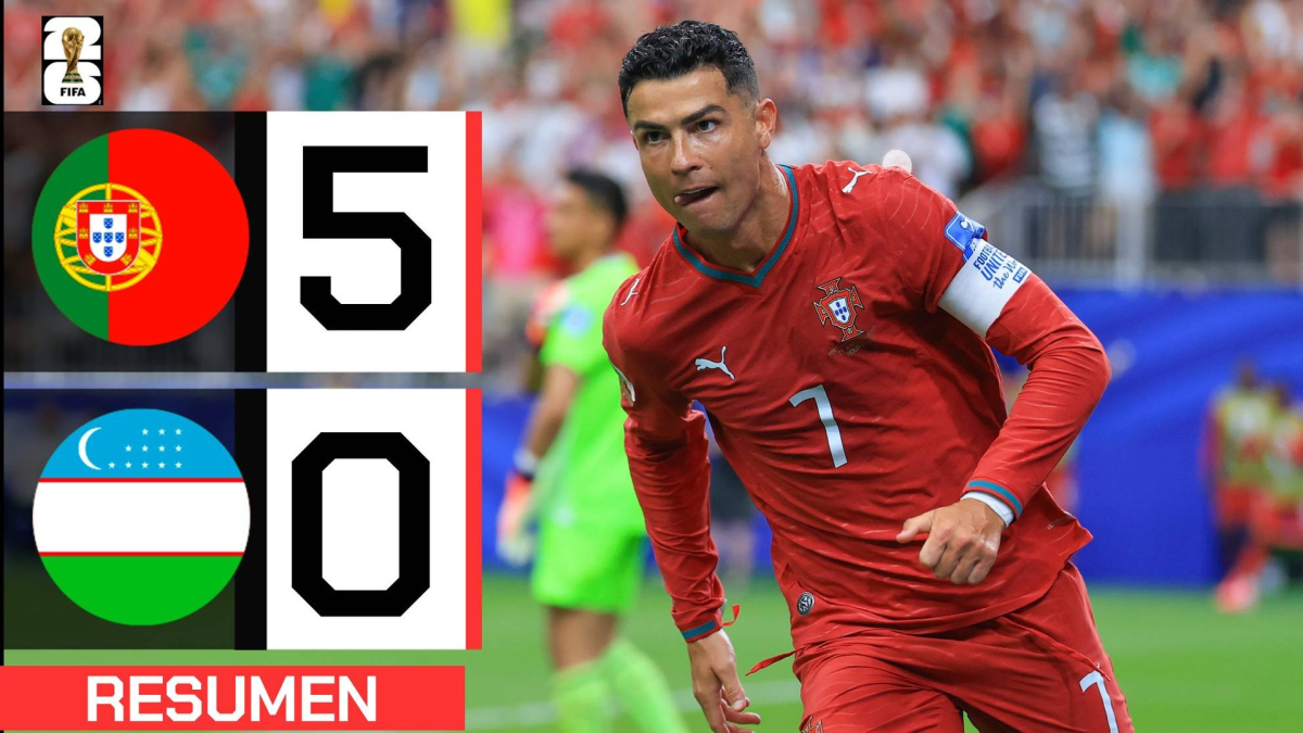 Cristiano Ronaldo lidera la goleada de Portugal sobre Uzbekistán