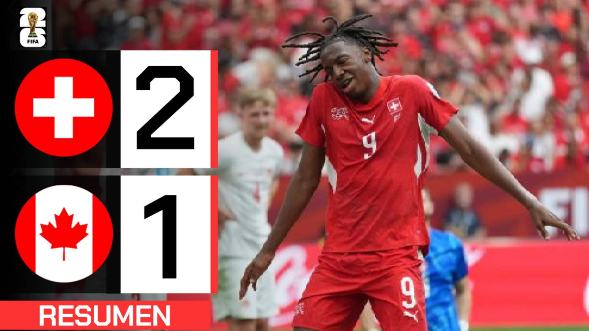 Suiza derrota a Canadá y lidera el Grupo B en el Mundial 2026