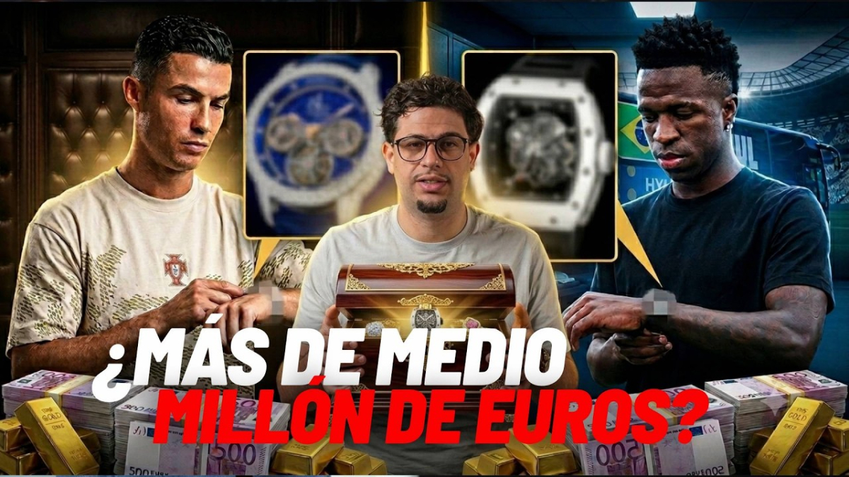 Los relojes del Mundial: Cristiano y Vini compiten por la corona con medio millón en la muñeca