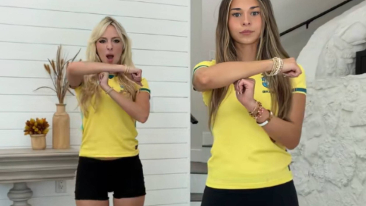 Sophie Rain viraliza las celebraciones de los futbolistas de Brasil imitando a Vinicius, Neymar, Endrick...