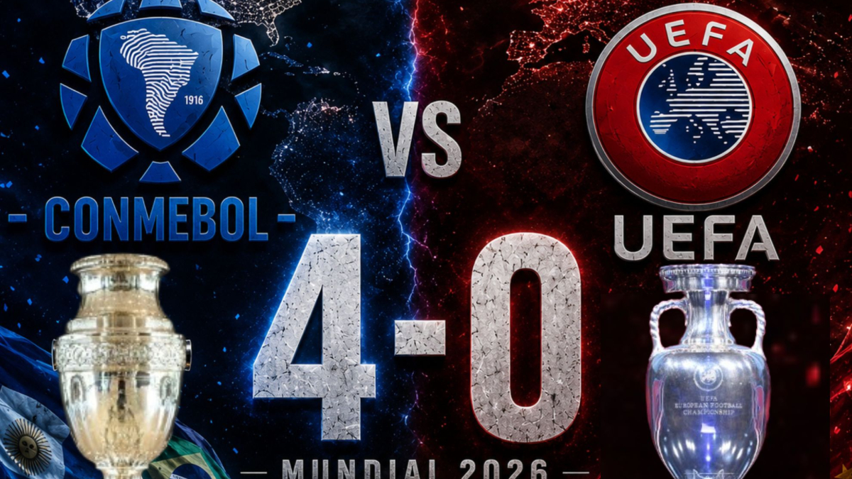 Conmebol 'aplasta' a UEFA en el Mundial con un contundente 4-0