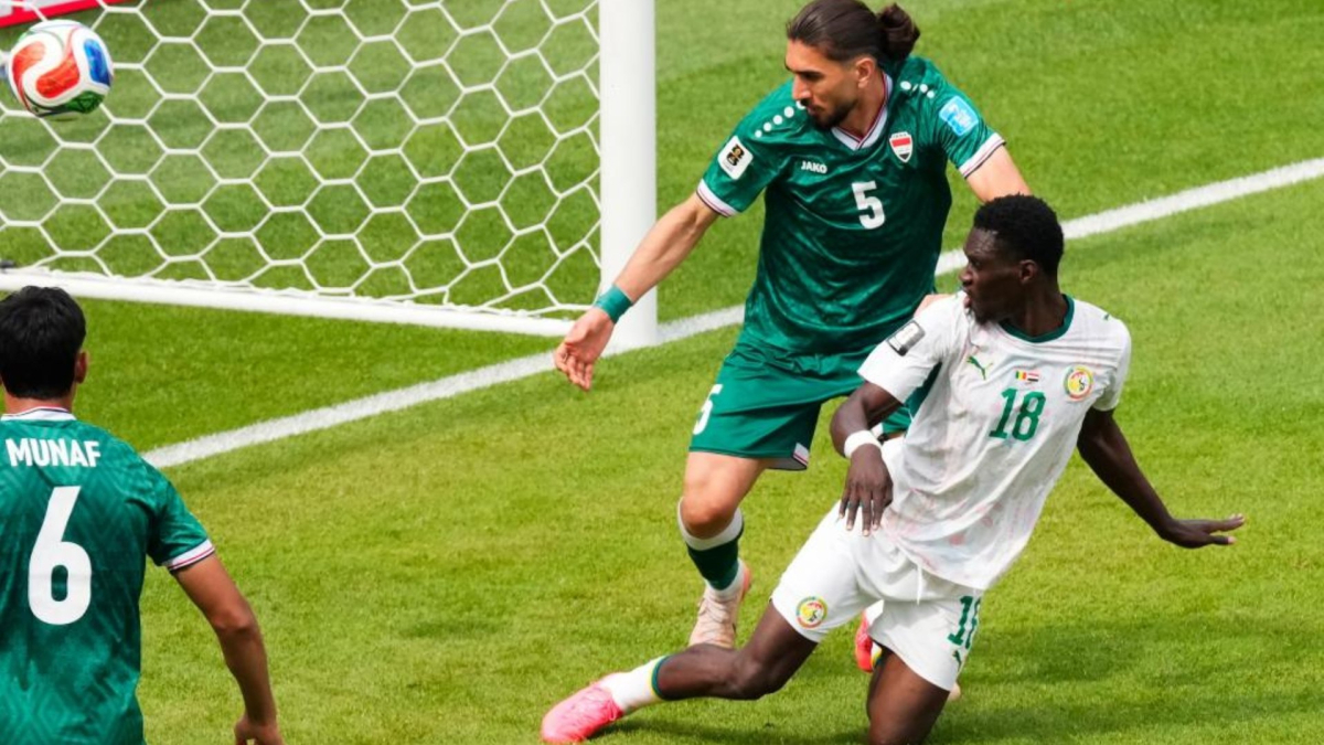 Gol de Sarr (2-0) en el partido Senegal 5-0 Irak