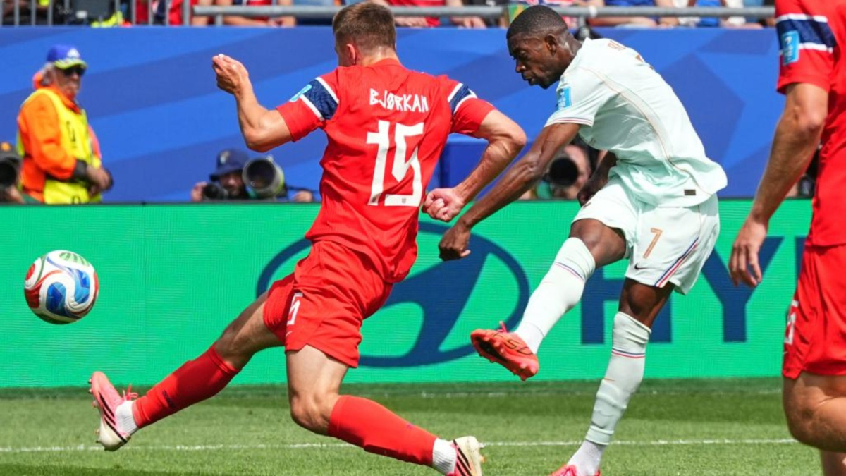 Gol de Dembélé (0-1) en el Noruega 1-4 Francia