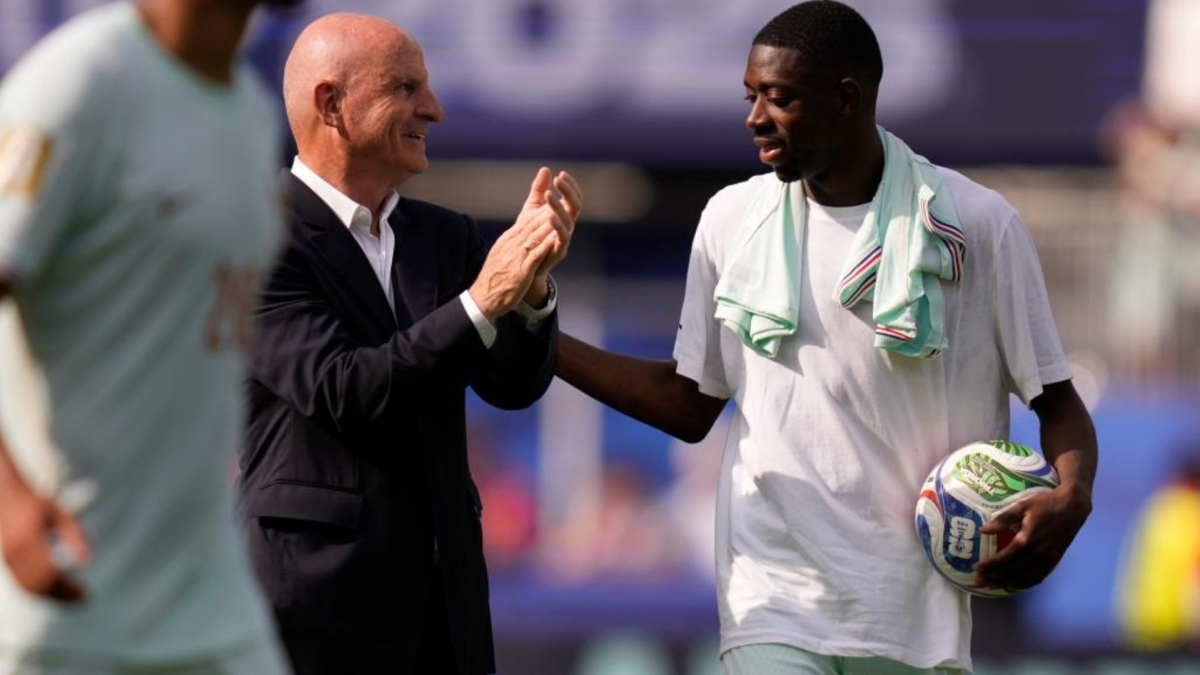 Dembélé brilla con un hat-trick en 33 minutos