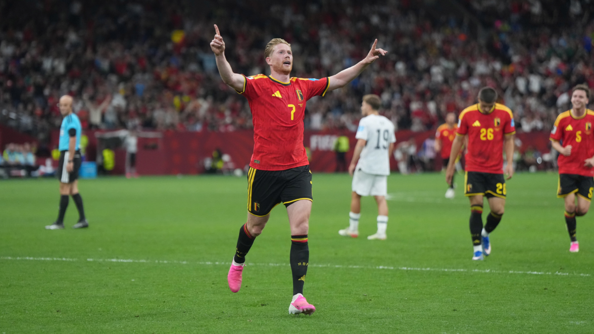 Gol de K. De Bruyne (0-3) en el Nueva Zelanda 1-5 Bélgica