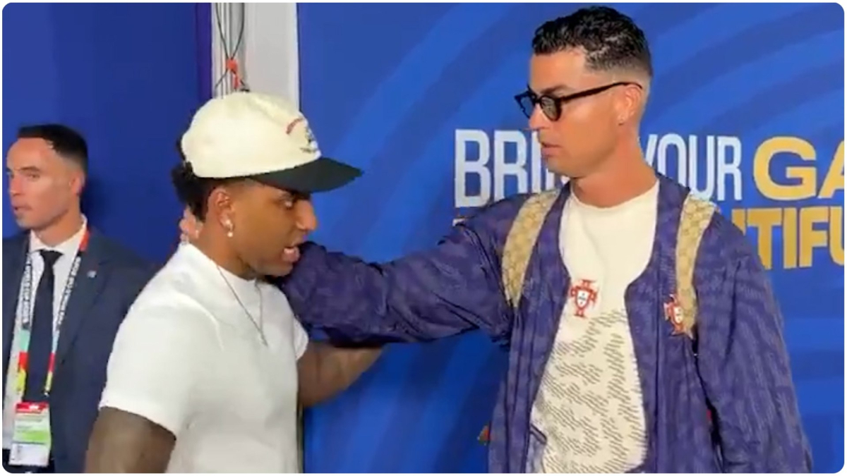 Cristiano Ronaldo se preocupa por la lesión de Rodrygo en un emotivo reencuentro