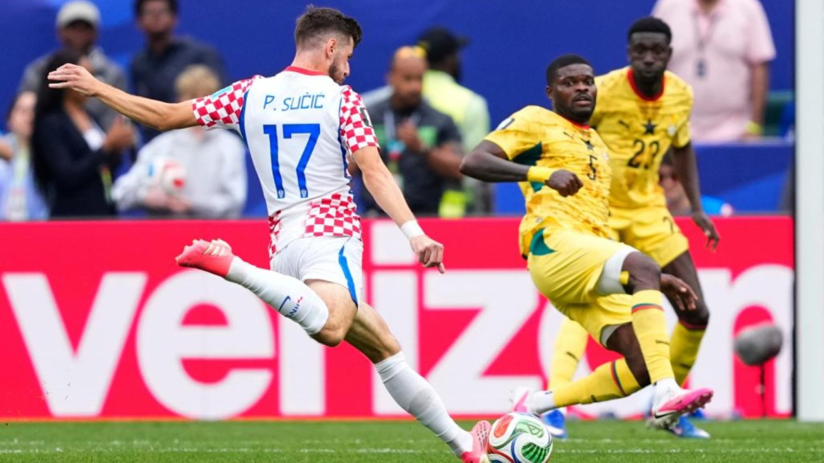 Gol de Sucic en el partido Croacia 2-1 Ghana