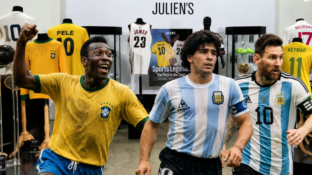 Pelé, Maradona y Messi protagonizan la subasta más exclusiva del Mundial