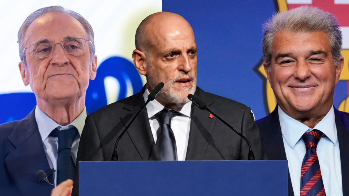 Javier Tebas destaca el potencial del FC Barcelona en el acto de toma de posesión de Joan Laporta