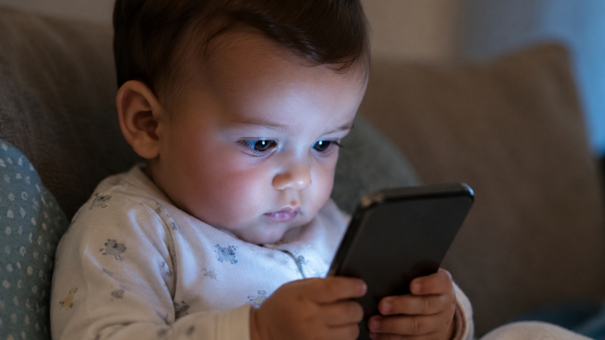 Pantallas en bebés: riesgos de obesidad, insomnio y sobreestimulación