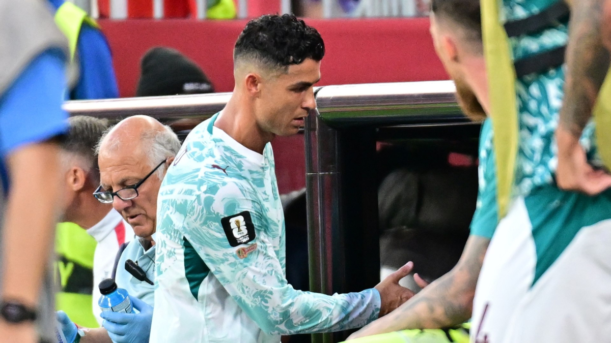 La reacción de Cristiano al ser sustituido cuando Portugal empataba