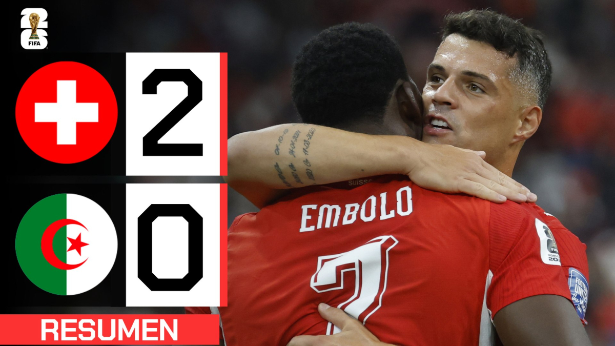 Suiza 2-0 Argelia I Resumen Mundial 2026