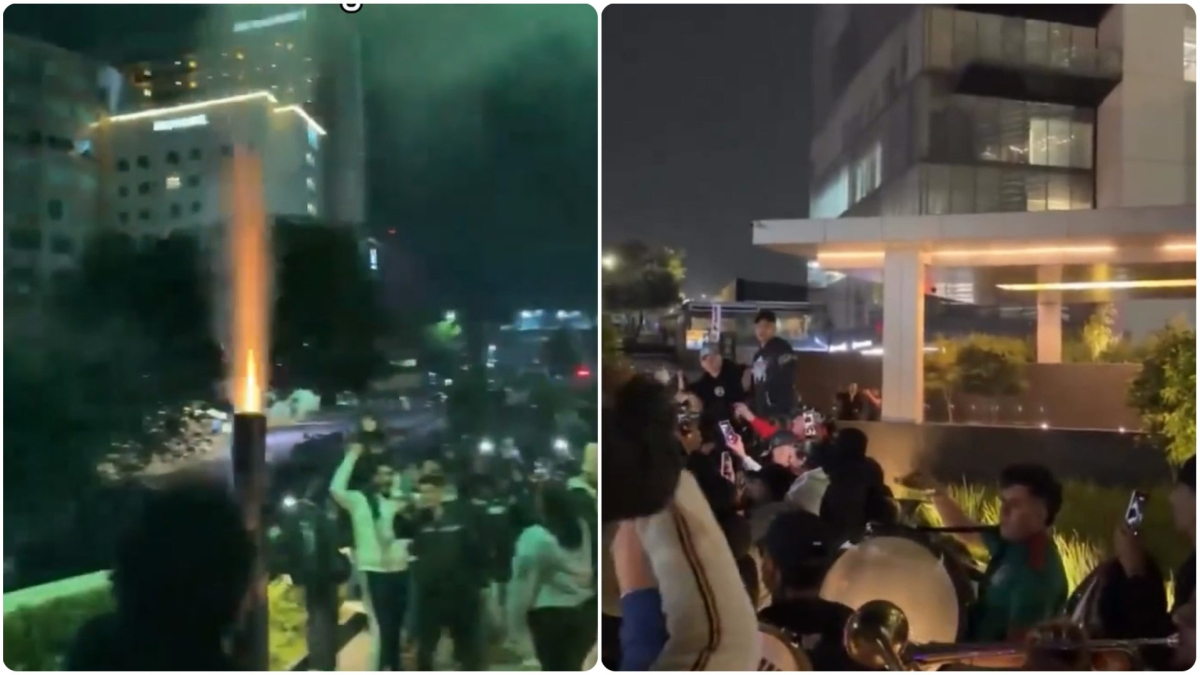 Mexicanos organizan serenata frente al hotel de la selección de Inglaterra