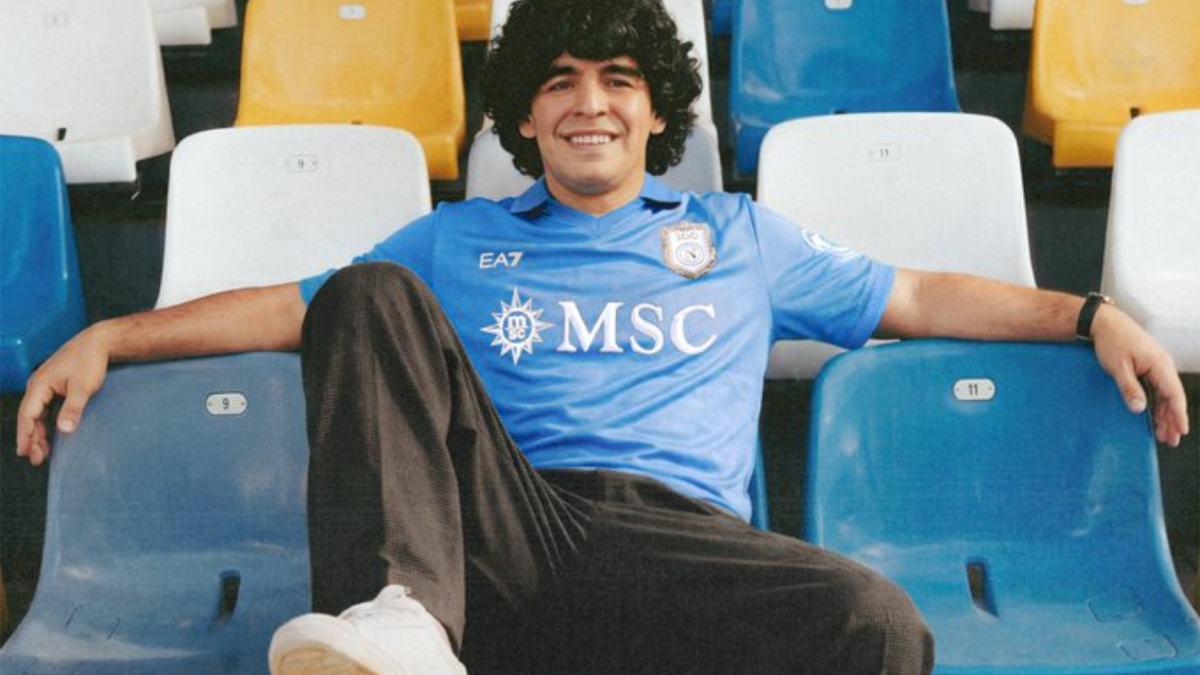 Maradona, el emblemático símbolo que abre el Centenario del Napoli