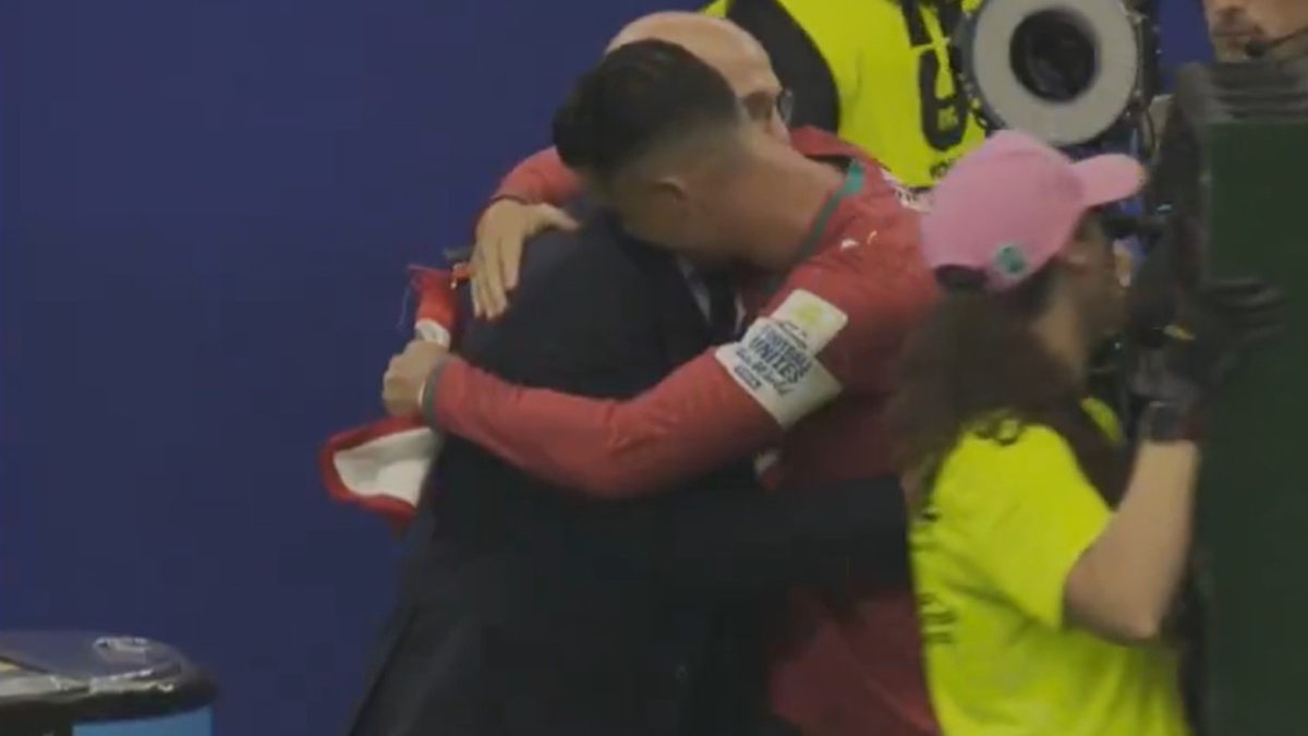 El abrazo de Luis de la Fuente con Cristiano: "Admiro sus valores y lo que representa"
