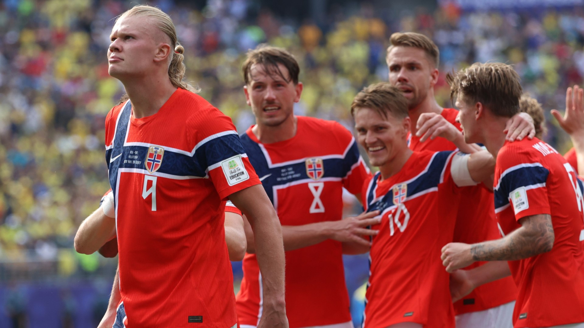 Gol de Haaland decide el partido en el Brasil 1-2 Noruega