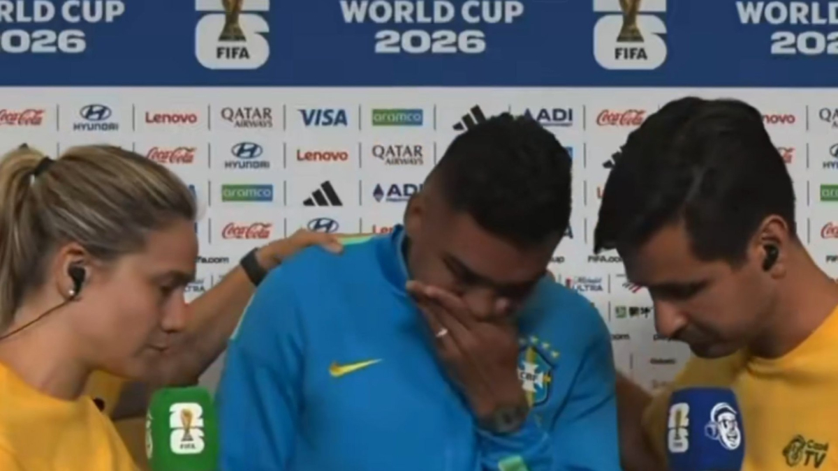La entrevista más emotiva del Mundial: Casemiro rompe a llorar en pleno directo
