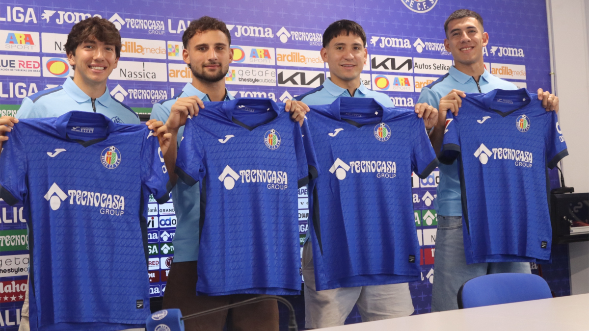 El Getafe presenta a sus cuatro nuevas incorporaciones para la temporada